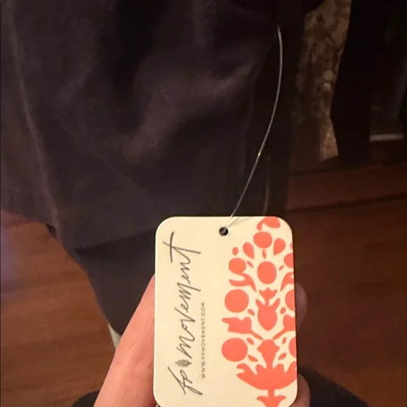 NWT FP Movement by Free People Dark Gray Muscle Tee - Picture 3 of 6